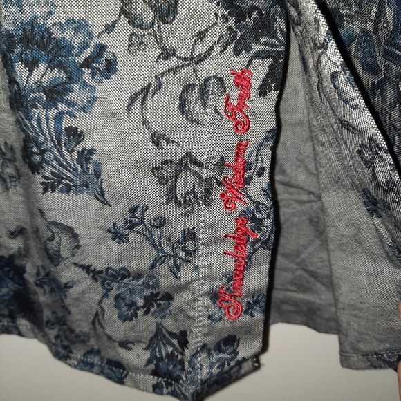 Robert Graham-Knowledge Wisdom, Truth, Gray/Blue Shirt Flip Cuffs, Men's Size XL - Picture 11 of 14